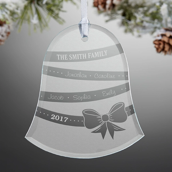 Personalized Crystal Glass Craft Party Holiday Home Xmas Tree Ornament Gift Present Ideas Christmas Decoration