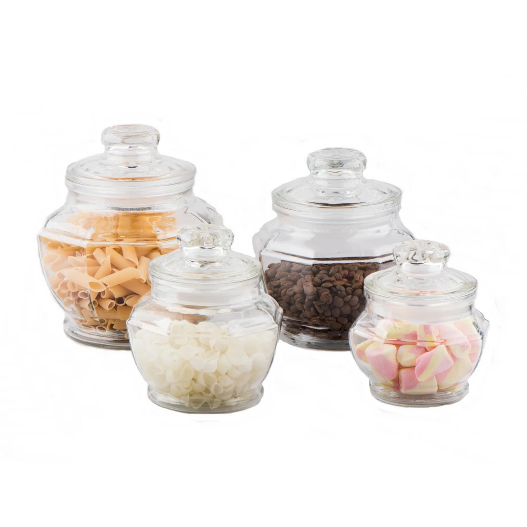 Glass Cookie Jar / Food Storage Jar / Candy Jar/ Food Canister with Glass Lid