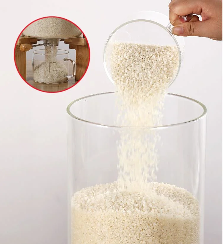 Glass Store Tanks, Rice, Split Buckets, Storage Bottles & Jars Beverage, Glass Rice Dispenser