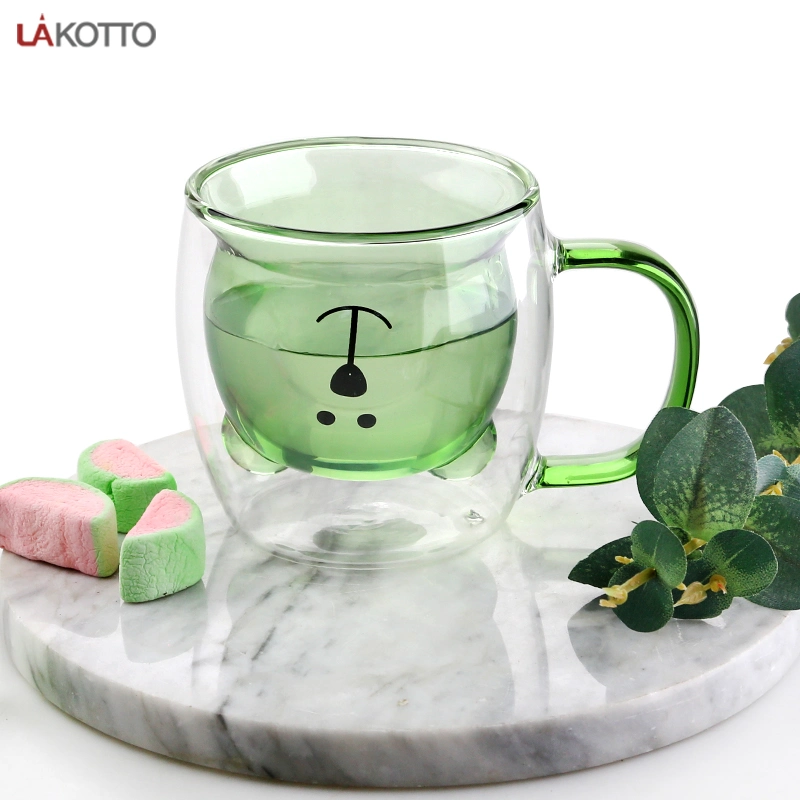 Hot Sale with Handle Double Wall Lakotto Glass Cup Drinking Tea Glassware