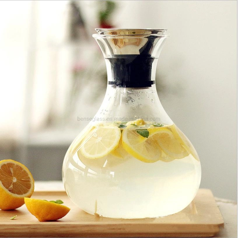 Glass Water Pitcher Heat-Resistant Water Jug for Hot/Cold Water Ice Tea and Juice Beverage