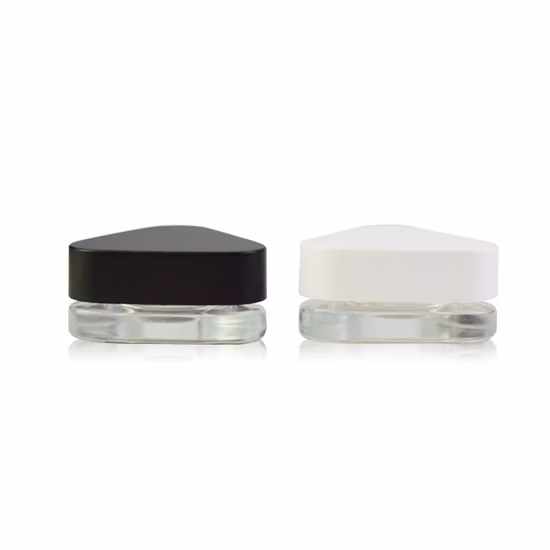 Round Clear Cream Glass Jars for Cosmetics Extract