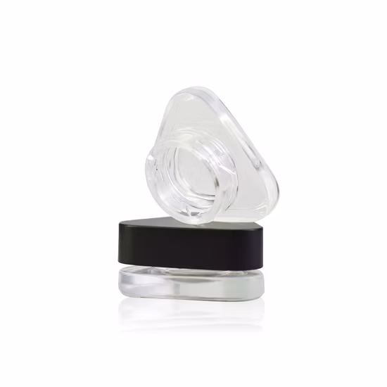Round Clear Cream Glass Jars for Cosmetics Extract