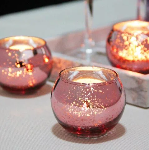 Round Glass Candle Holder Candle Cup