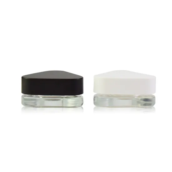 Round Clear Cream Glass Jars for Cosmetics Extract