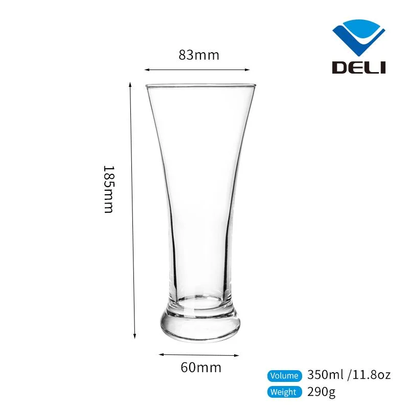 350ml Wholesale Sleek Cocktail Glass Beer Wine Whisky Soda Tumbler