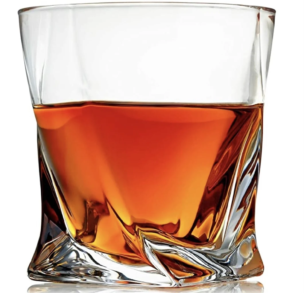 11oz Higher Quality Whiskey Glass Tumblers for Drinking Bourbon Whisky Glass Cup